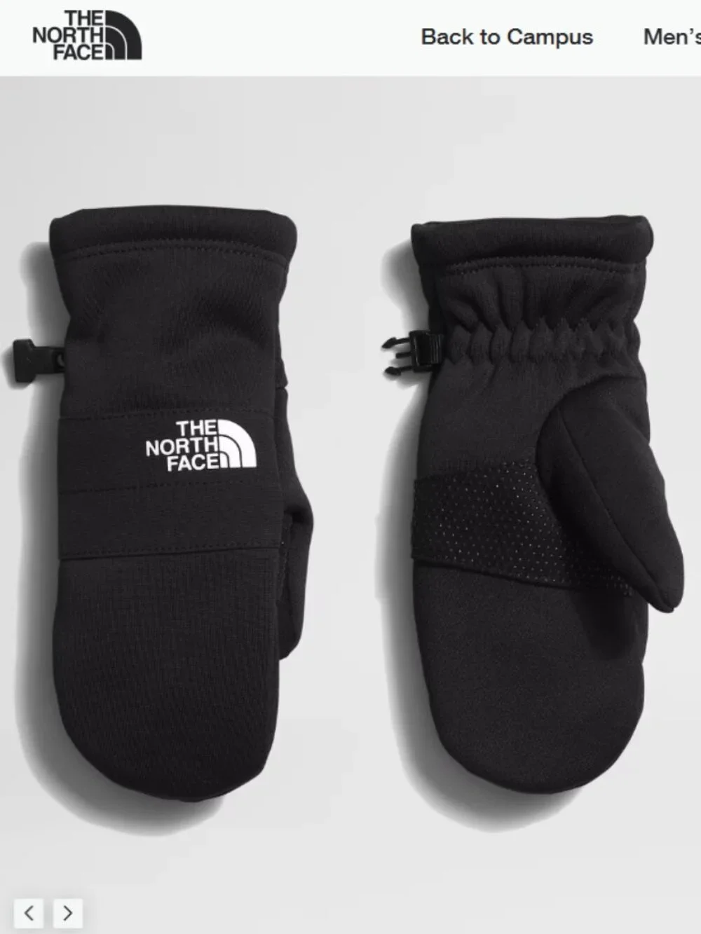 The North Face Kids’ XL Sierra Etip Mitts Black NWT High-Pile Fleece Warm